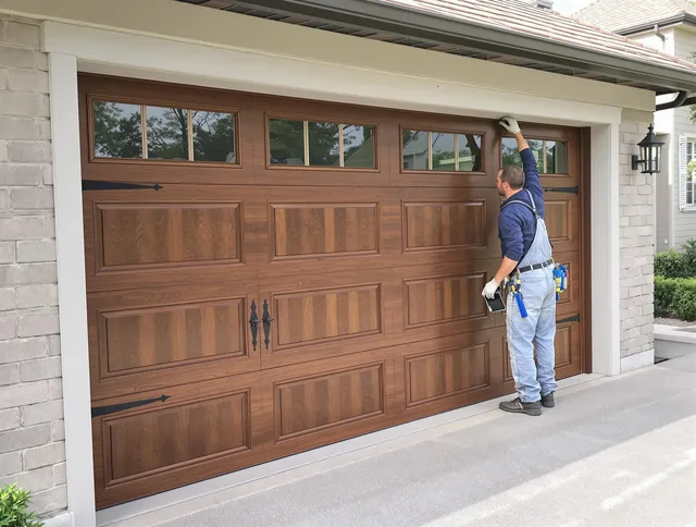 Custom garage door showcase by Chino Garage Door Repair in Chino