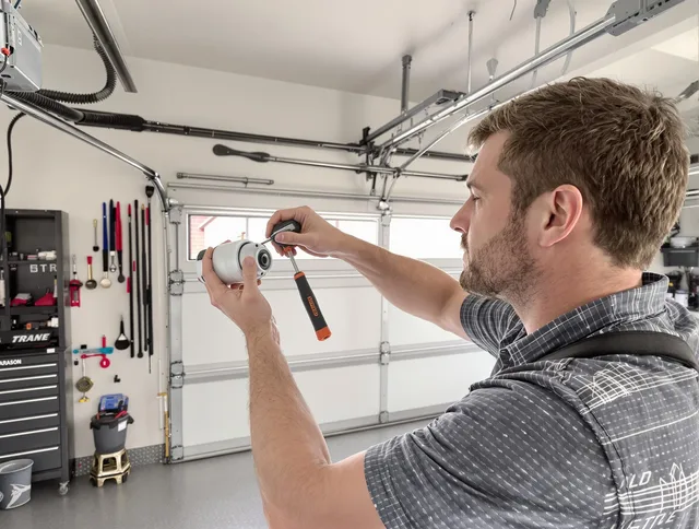 Garage door opener repair service by Chino Garage Door Repair in Chino
