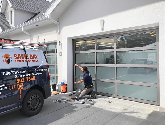 Same-day garage door repair service by Chino Garage Door Repair in Chino