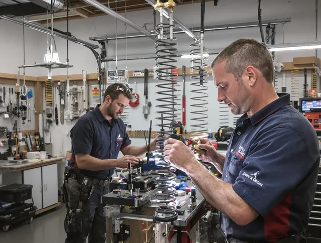 Garage door spring repair service by Chino Garage Door Repair in Chino